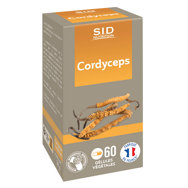 - Cordyceps 60 gélules végétales sous forme de microgranules