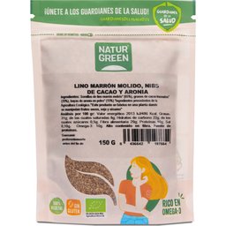 Linseed, Cocoa Nibs &amp Aronia Bio 150g