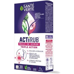 Sante Verte Actirub Maux Gorge Triple Action 20comp