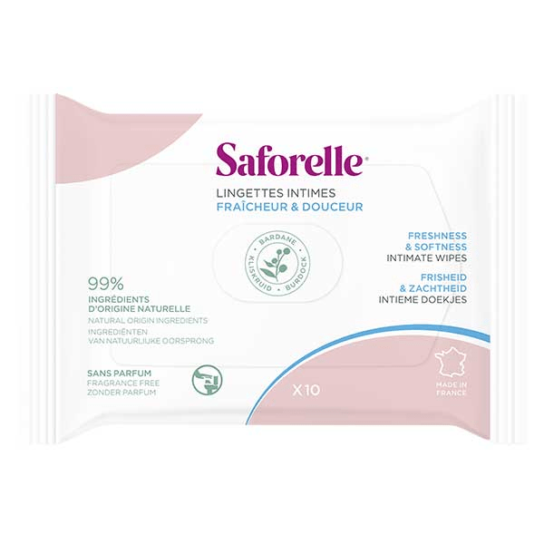 Soin & Hygiène Lingettes Intimes Biodégradables Pocket 10 unités