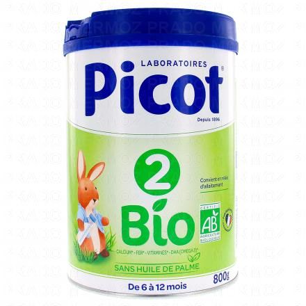 Lait bio 2ème age 6-12 mois 800g