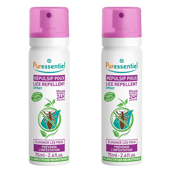 -  Spray répulsif Anti-Poux – 2x75ml