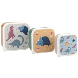 Set Dinos World Lonchera 3uds