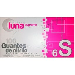 Omare Luna Gants Nitrile Bleu Sans Poudre Taille S 100uts