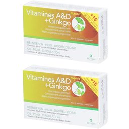 Nutritic Vitamines A & D Ginkgo + 15 Comprimés Gratuits