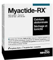 Myactide-RX Ceinture Abdominale 112 Gélules - Lot 1 pot de 56 gélules matin + 1 pot de 56 gélules soir