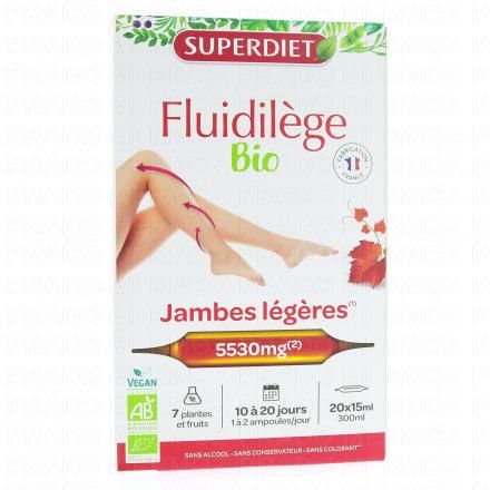 Fluidilège circulation bio 20 ampoules