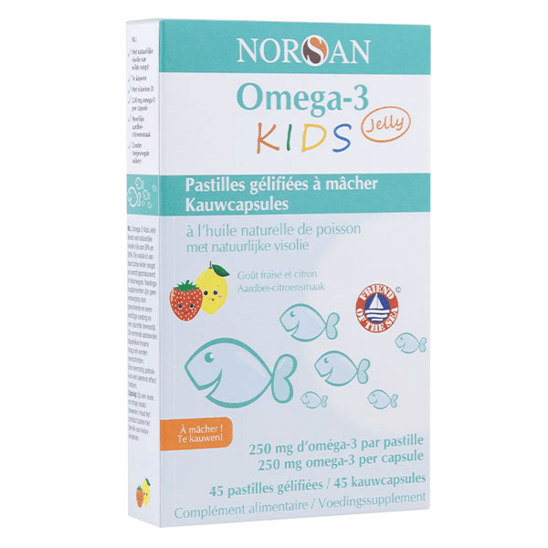 Omega-3 Kids Jelly Huile de Poisson 45 pastilles à mâcher