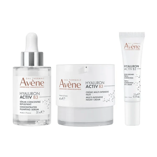 Routine Anti-âge Hyaluron Activ B3 Régénération Cellulaire Sérum, Crème, Yeux