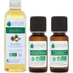 Kit « Déo Stop-Transpiration » 2 Huiles Essentielles Bio & 1 Huile Végétale Bio