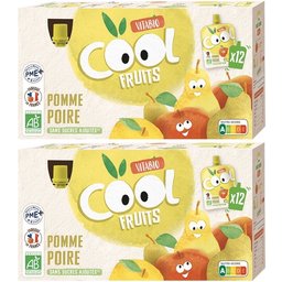 Cool Fruits Pomme Poire +3 ans 12x90g
