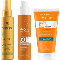 Pack Cleanance SPF50++ Spray Invisible SPF50 + René Furterer Fluido Solar Protector KPF50+