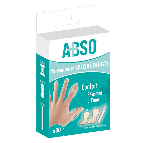 ABSO Pansements spécial doigts - Boîte de 30