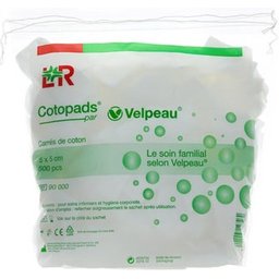 Cotopads Serviettes en Coton 5cmx5cm 500uts