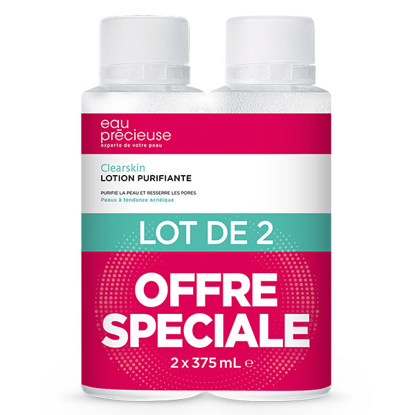 Lotion Visage Purifiante Nettoyante Lot de 2x375ml