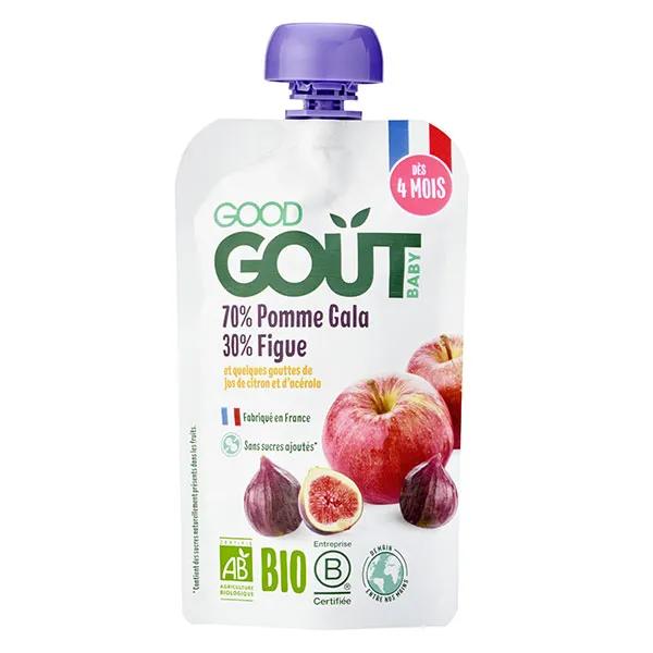 Gourde Compote de Fruits Pomme Figue +4m Bio 120g