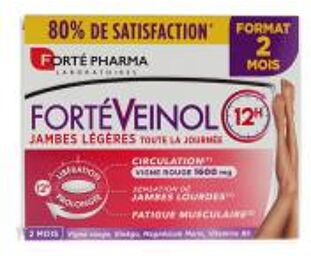 Forté Pharma Fortéveinol 12H - 60 Comprimés à Libération Prolongée - Boîte 60 Comprimés