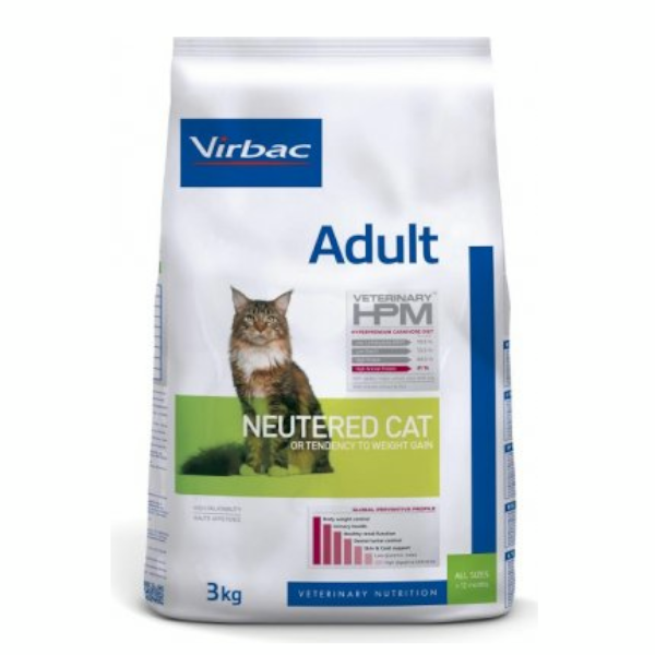 Veterinary hpm Neutered Chat Adulte (+12mois) Croquettes 3kg