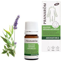 Pranarôm - Aromaforce - Solution Défenses Naturelles - Synergie Huiles Essentielles 100% Bio - Maintient L'Immunité* - 5 ml