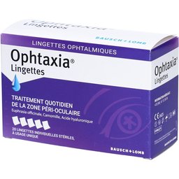 Ophtaxia Lingettes Hygiène & Soin Quotidien des Paupières & des Cils