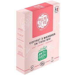 Coffret 3 masques en tissu bio
