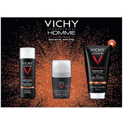 Vichy Homme Coffret Mon Rituel Bien-être Visage et Corps Anti-Fatigue