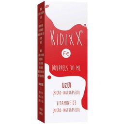 Kidixx FE® | Fer liposomal Lipofer® breveté & vitamine D | Soutien énergie & croissance enfant 3+