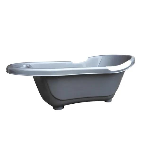 Baignoire bébé 4 mois à 3 ans Trou et bouchon de vidange Coloris Argent