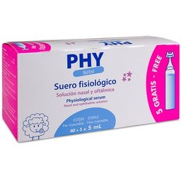 Sérum physiologique Phy Bebe 40+5 pcs