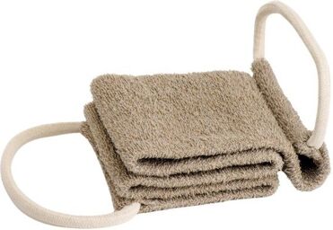 Ceinture de massage douche – Lanière exfoliante en coton bio & lin bio