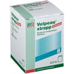 L&R Velpeau Strapp Bande Élastique Adhésive 8cm x 2,5m