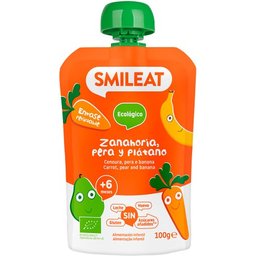 Pouch Ecológico de Zanahoria Pera y Plátano 100g