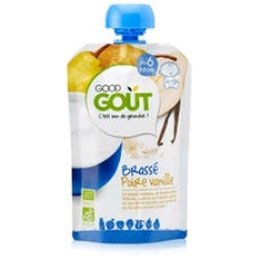 Gourde Dès 6 Mois Bio Brassé Poire Vanille 90g
