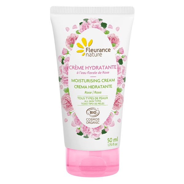 - Crème hydratante à la rose Bio - Tube 50 ml
