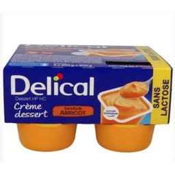 Crème Dessert Hp HC Sans Lactose Abricot 4x200g