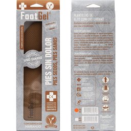 Plantillas Gel Hombre Naranjo Talla 39-42 1 Par