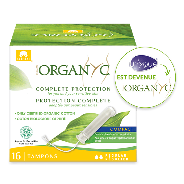 Tampon Applicateur Normal Coton Bio 16 unités
