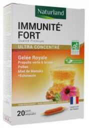 Immunité Fort Ultra Concentré Bio 20 Ampoules de 10 ml - Boîte 20 ampoules de 10 ml
