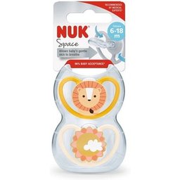 Space Sucette León Soleil 6-18 Silicone 2uts