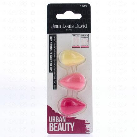 JEAN LOUIS DAVID Urban beauty - Eponge oeuf 3 mini éponges oeuf ref 11296