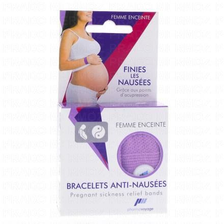 Bracelets anti nausées femme enceinte x2