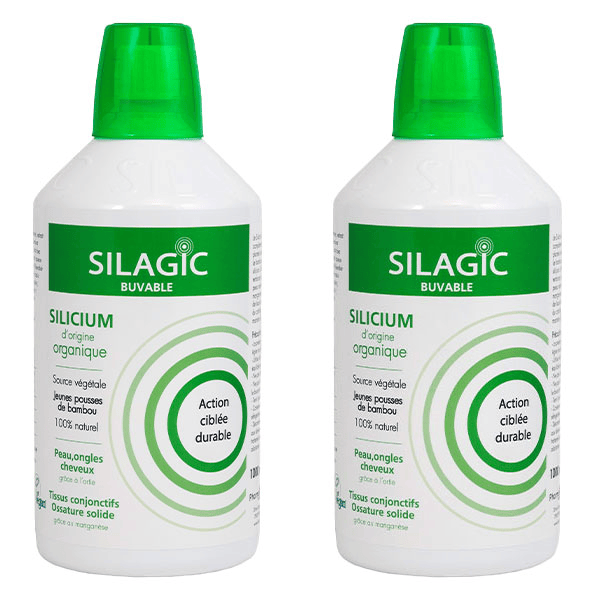 Silicium Organique Source Végétale - 1L - Lot de 2