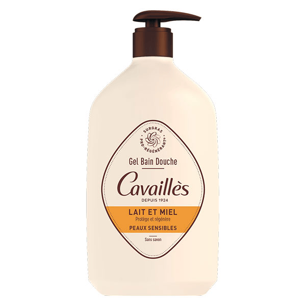 Gel Bain Douche Surgras Lait et Miel 1L
