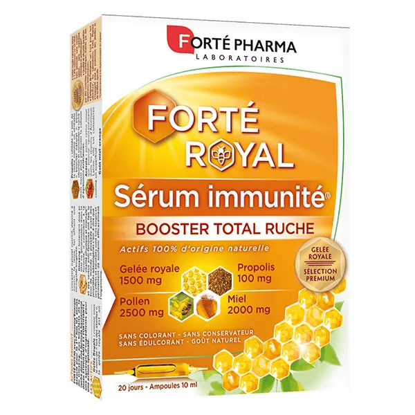 Forté Royal Sérum Royal Immunité Pollen Propolis 20 ampoules
