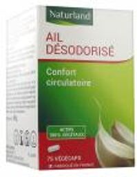 Complément alimentaire à base d'ail : Biover Ail 90 gélules - Boîte plastique 75 végécaps