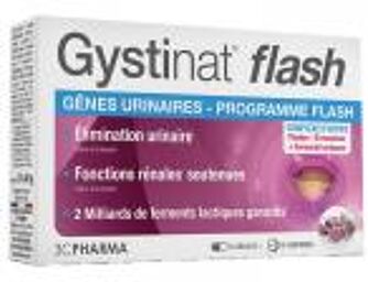 Gystinat Flash 10 Gélules + 10 Comprimés - Boîte 10 gélules + 10 comprimés