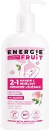 Énergie Fruit Masque Kératine Végétale Monoï Rose & Huile d'Argan Bio - Flacon-Pompe 300 ml