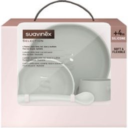 Vaisselle Silicone Doux & Flexible Menthe 4uts