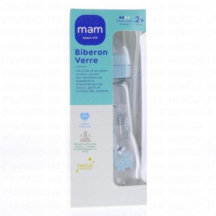 Biberon verre débit 2 garçon