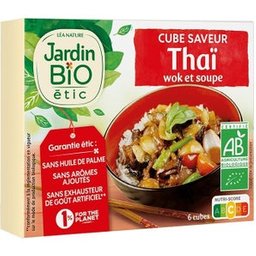 Jardín Bio Cubito Thai Wok sin Aceite Palma Bio 6x11g
